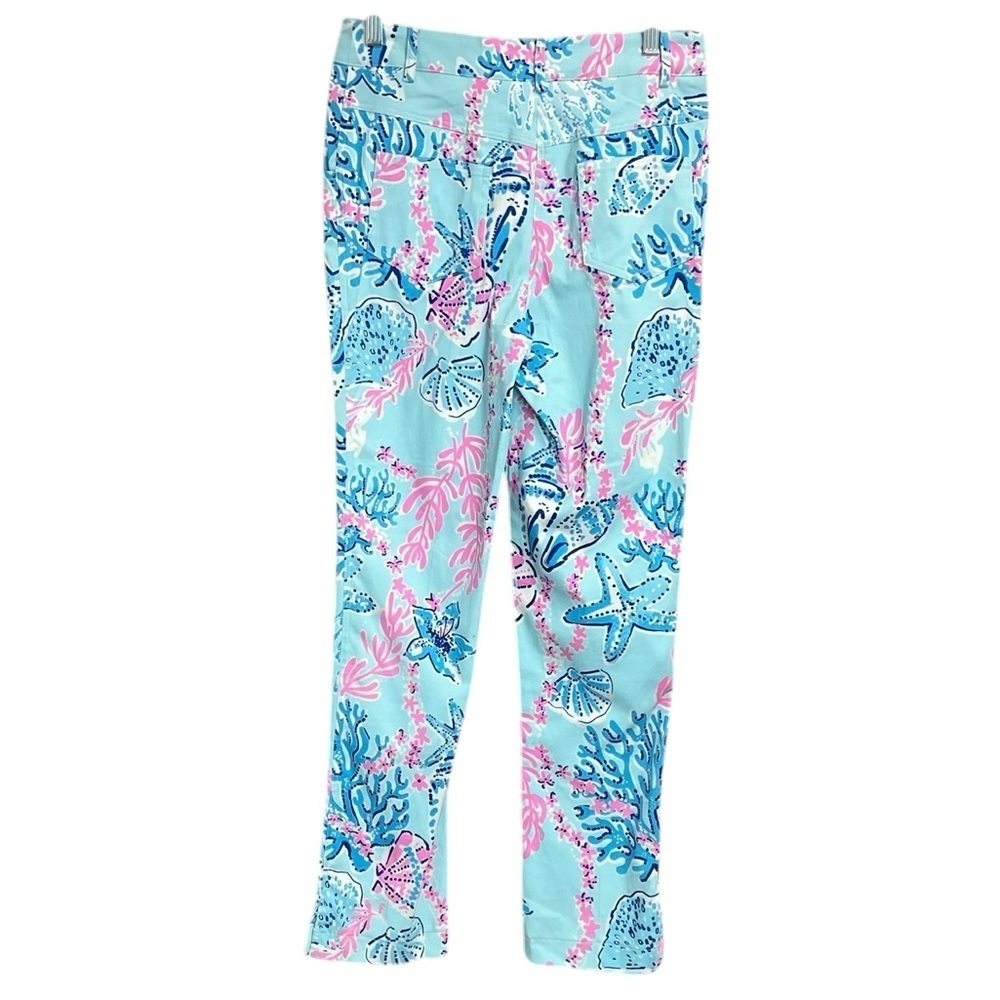Amelia Quin Colorful Coral Print Pants - Picture 3 of 5